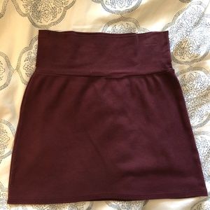 American Apparel Burgundy Skirt